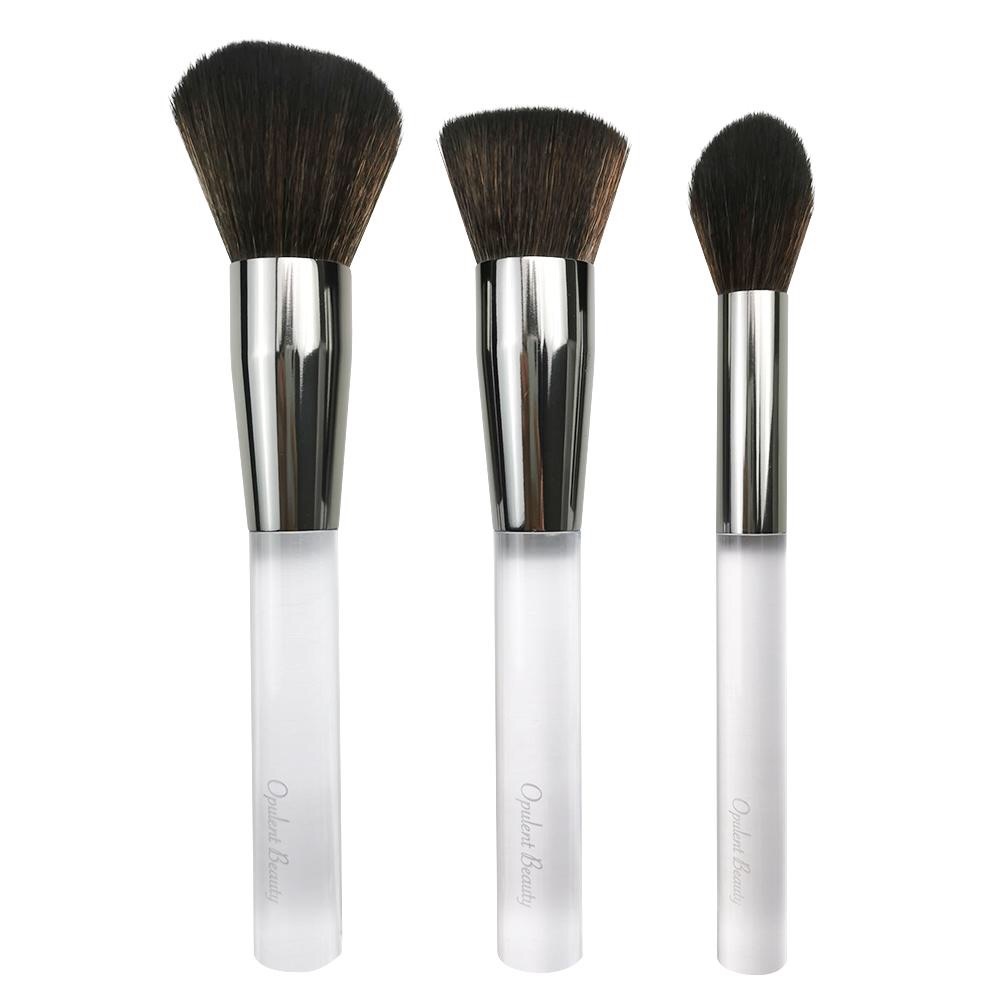 Opulent Beauty Crystal Clear 3pc Brush Collection